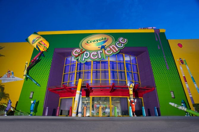 Crayola Experience Orlando Ticket - Melted crayon shapes, drip-art masterpieces, and take-home fun
