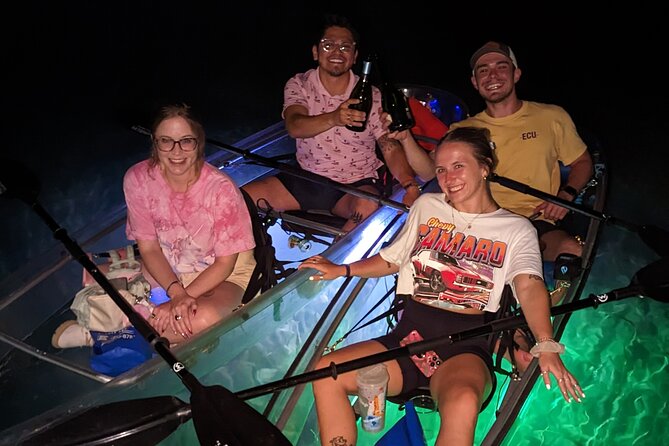 Date Night LED Glow Clear Kayak or Paddleboard & Champagne - Quick hits: what makes this glow kayak date-night special