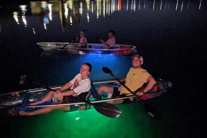 Date Night LED Glow Clear Kayak or Paddleboard & Champagne - Guides, Photos, and How Much Effort You Need