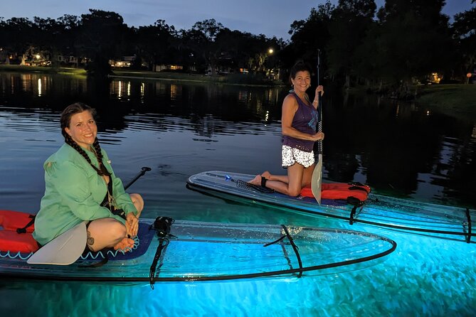Date Night LED Glow Clear Kayak or Paddleboard & Champagne - Price and Value: $80 for a Date Night with LEDs and Wine