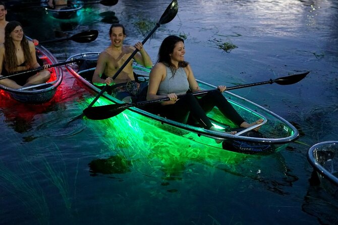 Date Night LED Glow Clear Kayak or Paddleboard & Champagne - Getting There, What to Bring, and a Few Smart Choices
