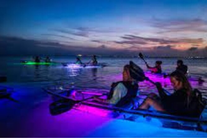 Date Night LED Glow Clear Kayak or Paddleboard & Champagne - Who Should Book This Glow Kayak Date Night