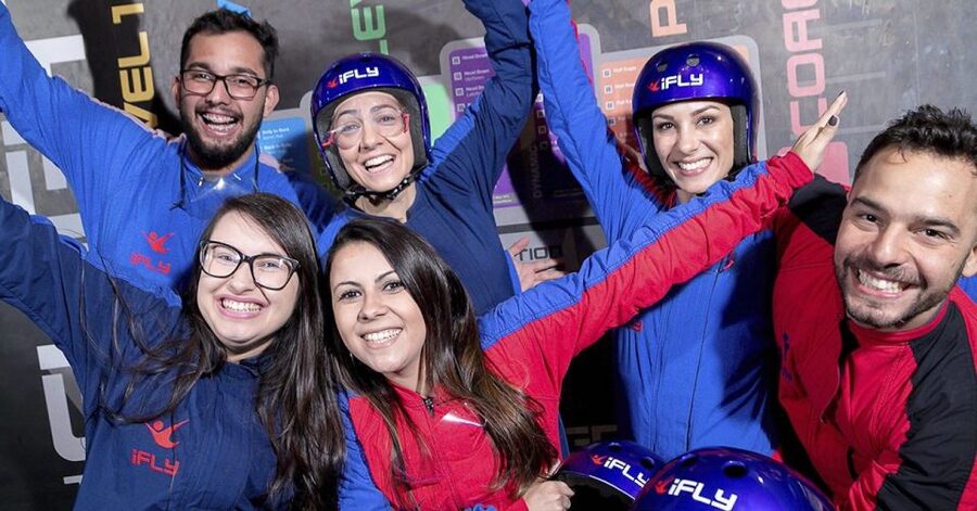 iFLY Orlando First Time Flyer Experience - Gear and Comfort: Suit, Helmet, Goggles, Earplugs, Locker