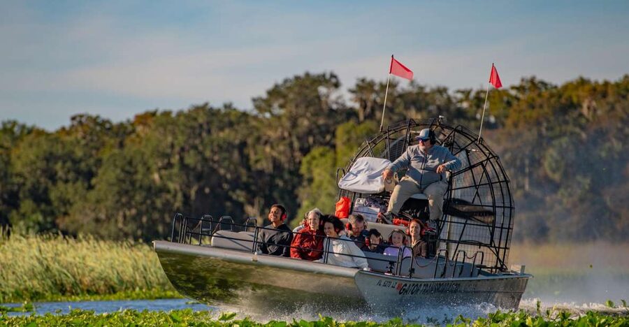 Kissimmee: Boggy Creek Airboat Ride with Optional Meal - The Native American Village: the Jororo living-history stop