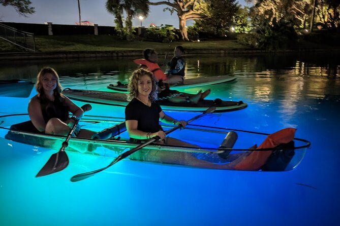LED Glow in the Dark Clear Kayak or Paddleboard in Paradise - Key highlights worth circling