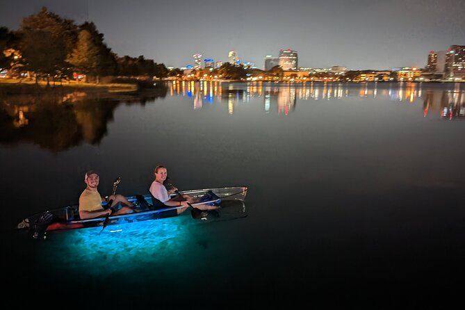 LED Glow in the Dark Clear Kayak or Paddleboard in Paradise - Photos and the dry bag: how to keep your phone safe
