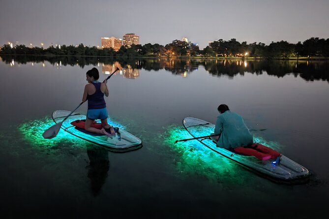 LED Glow in the Dark Clear Kayak or Paddleboard in Paradise - What you’ll actually see under the LEDs
