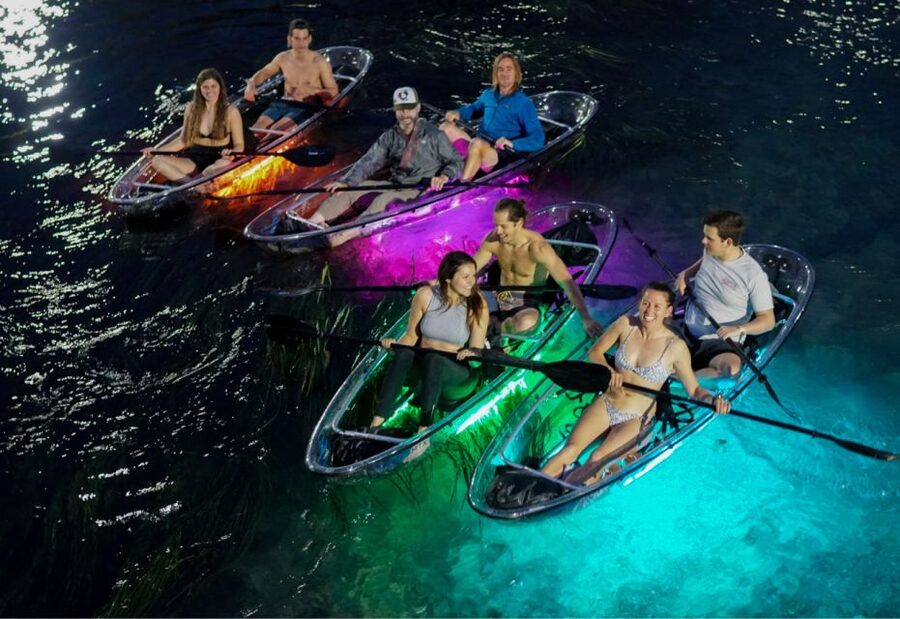 Orlando: Date Night LED Night Glow Tour with Sparkling Wine - Sparkling Wine on the Water: A Nice Perk That Fits the Moment