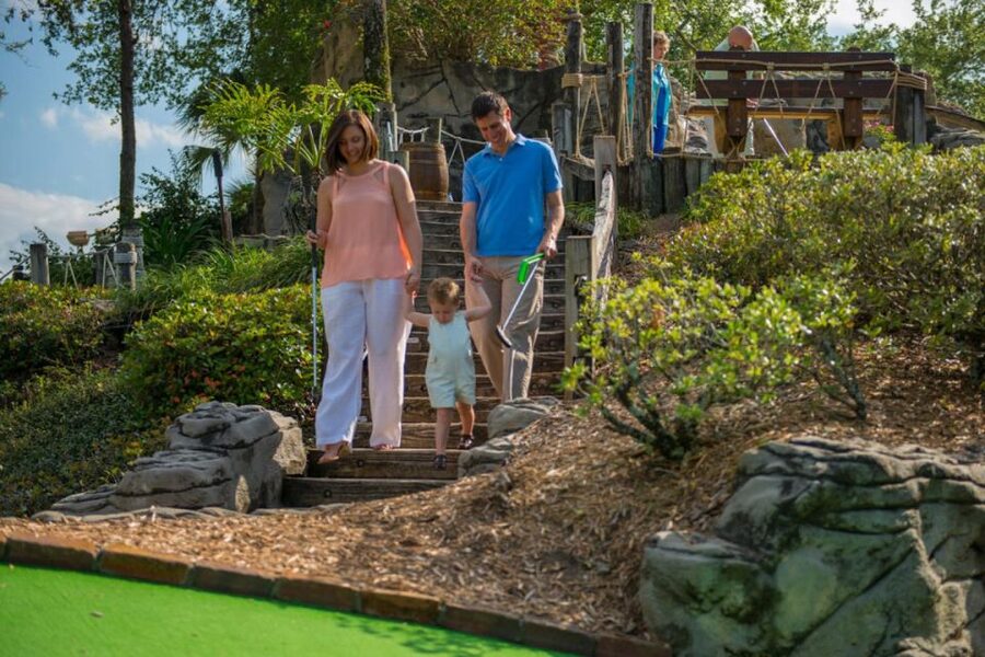 Orlando: Pirate's Cove Adventure Golf Entry Ticket - Mini-golf on and around the pirate ship