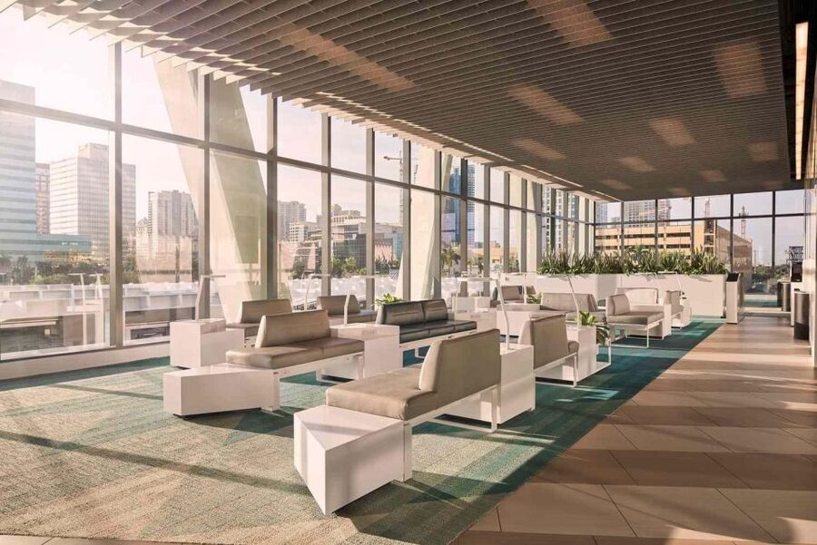 Orlando: Train Transfer to Miami - Your seat setup: leather comfort, outlets, and storage that actually helps